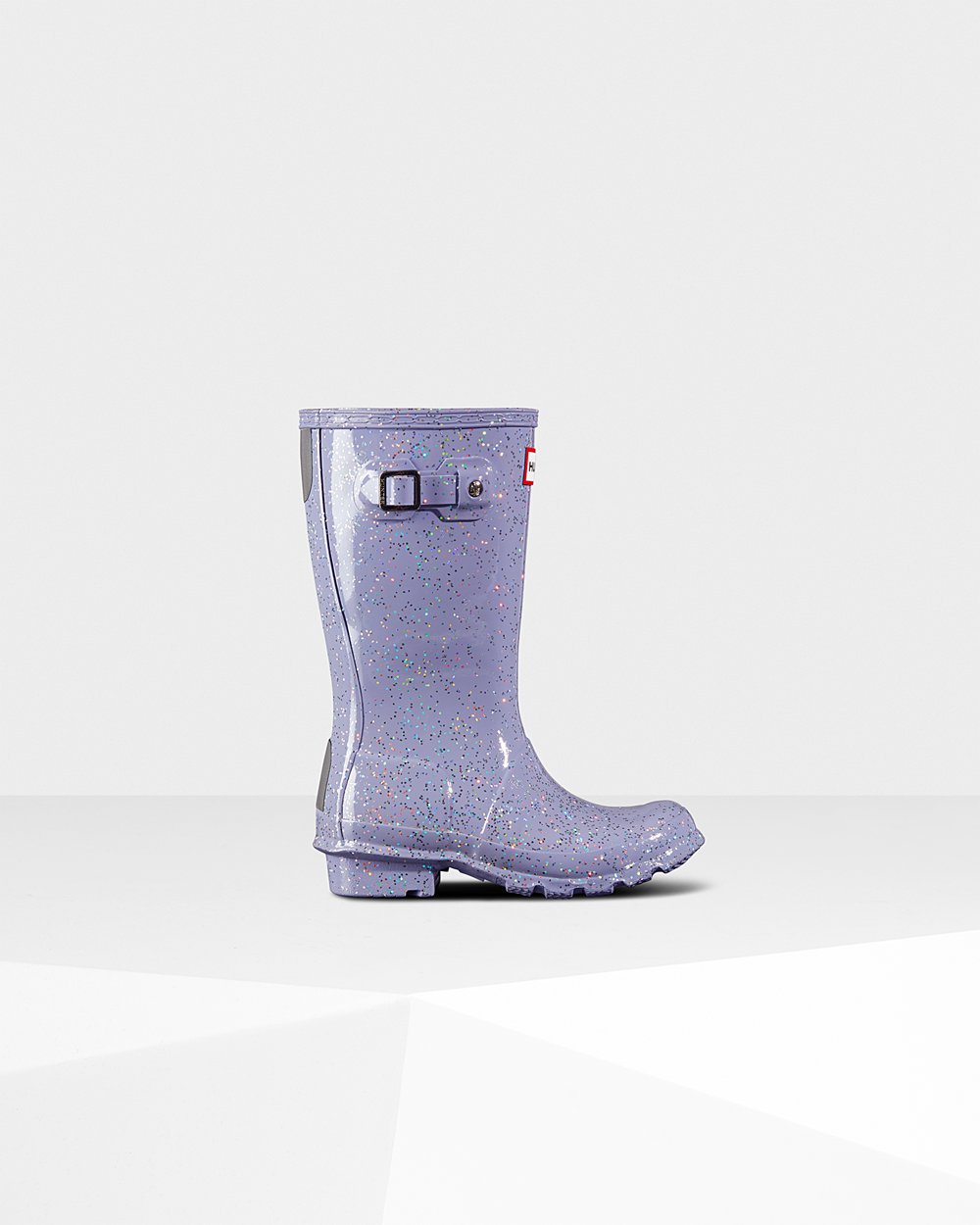 Kids Hunter Original Big Giant Glitter - Rain Boots Purple - 1876-DJFQP